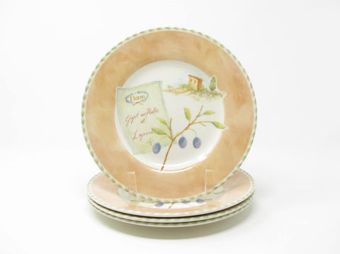 edgebrookhouse Royal Stafford England Cafe Provence Earthenware Salad Plates - 4 Pieces