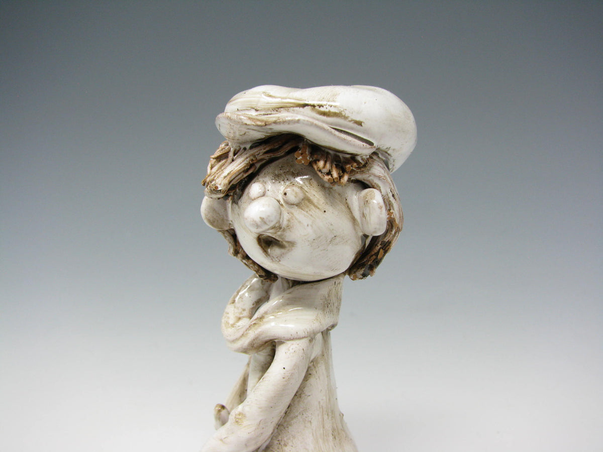Vintage Dino Bencini Italian Pottery Figurine of Young Golfer