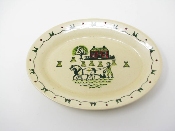 edgebrookhouse Vintage Metlox Poppytrail Homestead Provincial Platters - 2 Pieces