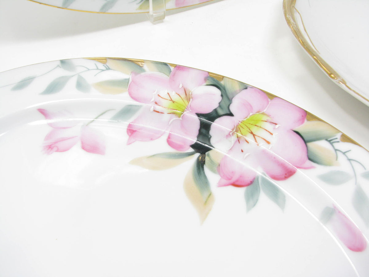 Vintage Noritake Azalea Porcelain Serving Pieces with Floral