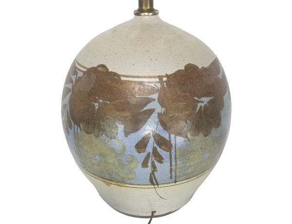 edgebrookhouse - Vintage 1970s Large 10.5" Stoneware Table Lamp by California Ceramic Company