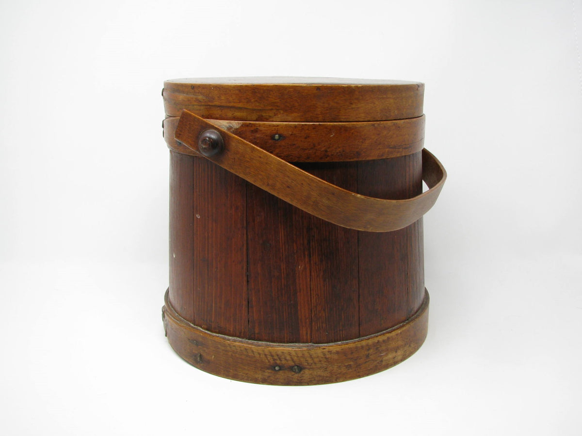 Vintage Firkin Bucket / Sugar Bucket by Woodcroftery / Potato Chip
