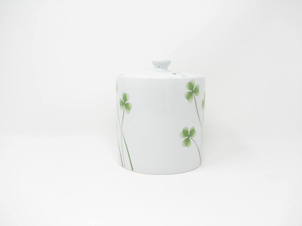 edgebrookhouse - Marcus Notely Ireland Medium Porcelain Lidded Canister with Shamrocks