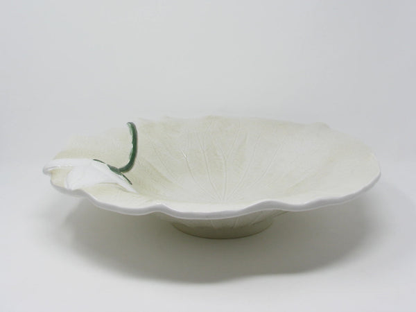 edgebrookhouse - Vintage Ancora Italian Ceramic Flower Shaped Serving Bowl or Centerpiece Bowl