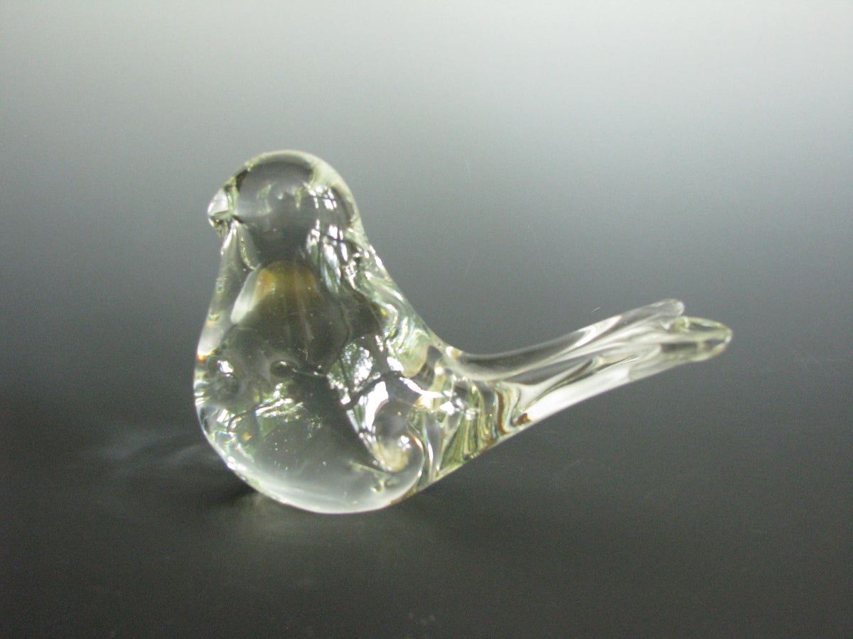 Vintage Clear Glass Bird Figurine or Paperweight by Interpur –  edgebrookhouse