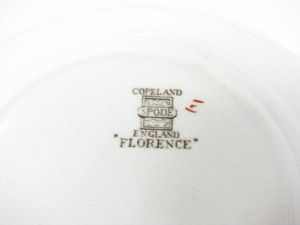 edgebrookhouse - Vintage Copeland Spode England Florence Bread Plates with Floral Pattern - 5 Pieces