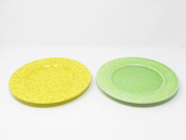 edgebrookhouse - Vintage Italian Hand-Painted Pottery Citrus Fruit Bowls and Plates - 5 Pieces