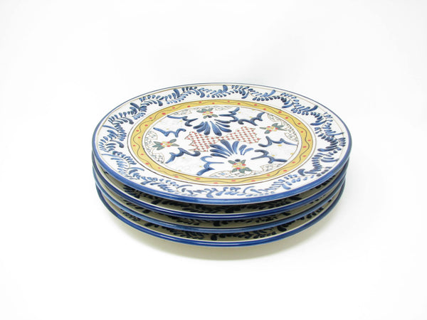 edgebrookhouse - Vintage Katahya Turkish Style Hand-Painted Expressions Ceramic Plates Mix Match - 4 Pieces