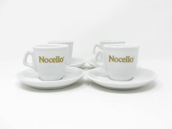 edgebrookhouse - Vintage Nocello IPA Italy Demitasse Espresso Cups & Saucers - 4 Sets - 2 Available
