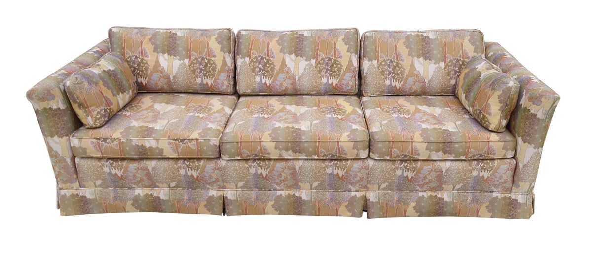 Vintage Ethan Allen Sofa With Jack Lenor Larsen Style Fabric