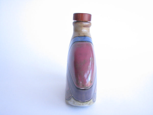 edgebrookhouse - Design by Mara Stoneware Decanter with Wood and Cork Stopper
