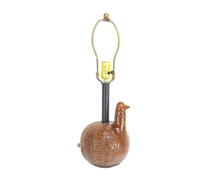 Vintage 1960s Aldo Londi for Bitossi Italian Art Pottery Partridge Bird Table Lamp