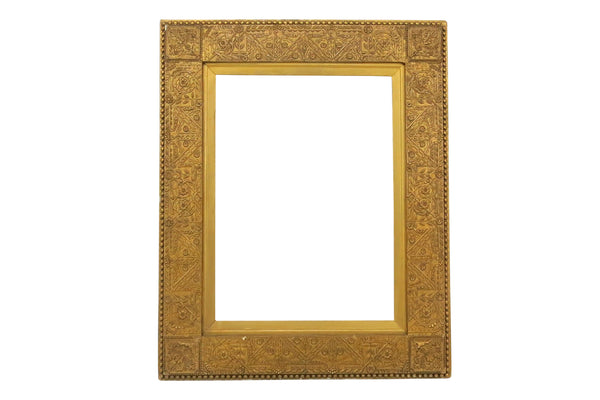 edgebrookhouse - Antique Original Fanny Mearns Watercolor in Aesthetic Movement Gilt and Gesso Frame