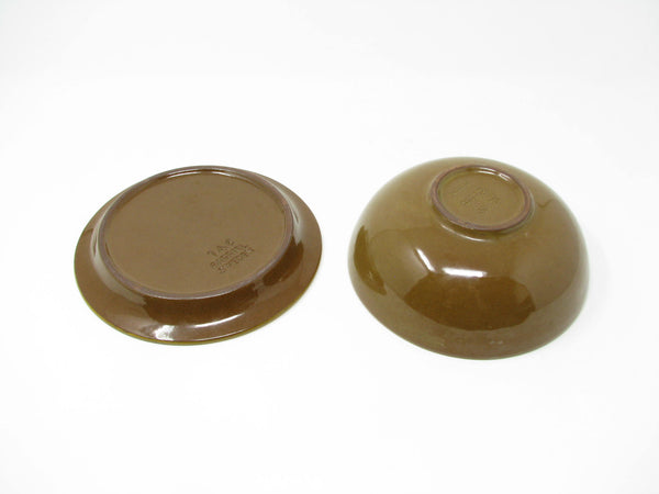 edgebrookhouse - Vintage Gabriel Sweden Pottery Bowl and Small Plate - 2 Pieces