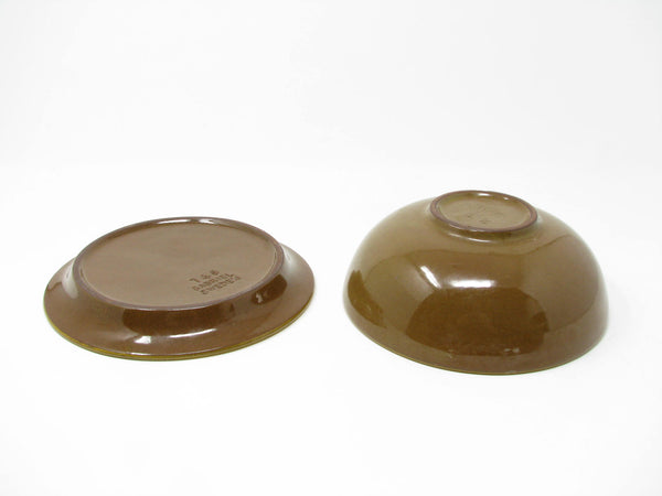 edgebrookhouse - Vintage Gabriel Sweden Pottery Bowl and Small Plate - 2 Pieces