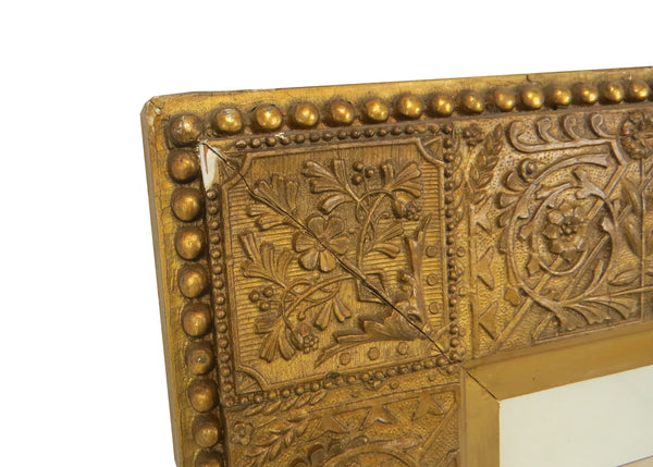 edgebrookhouse - Antique Original Fanny Mearns Watercolor in Aesthetic Movement Gilt and Gesso Frame