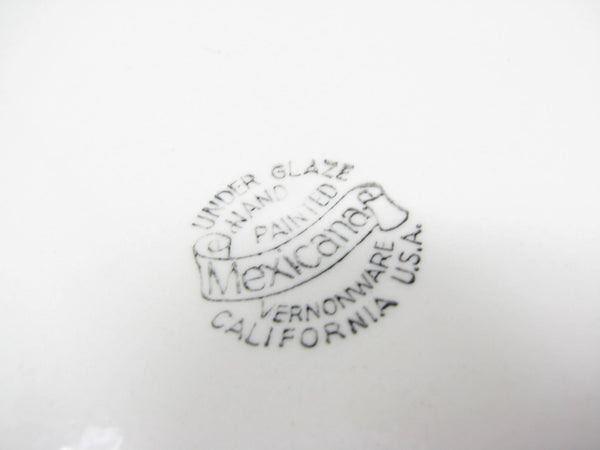 Vintage Vernon Kilns Mexicana Vernonware Dinner Plates - 4 Pieces