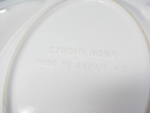 Vintage Studio Nova Large White Ceramic Platter with Embossed Lobster Made in Japan