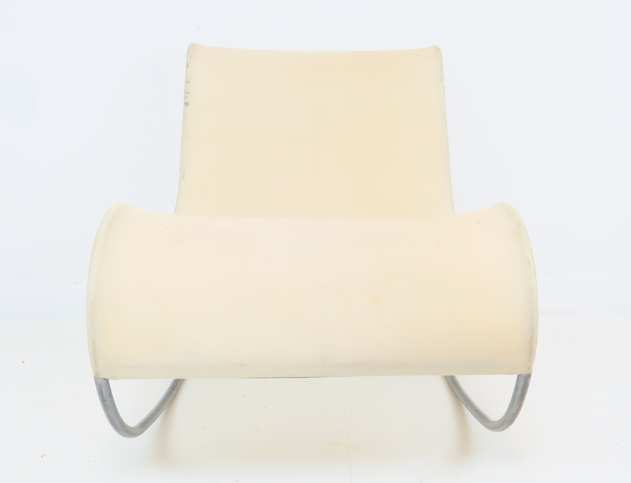 Modern Ikea Emmabo Aluminum and Nylon Mesh Rocker Chair