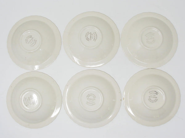 Vintage Metlox Vernon Kilns Arcadia Small Bowls - 6 Pieces