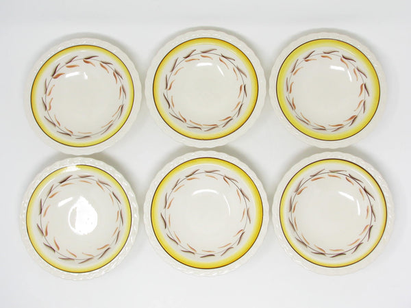 Vintage Metlox Vernon Kilns Arcadia Small Bowls - 6 Pieces