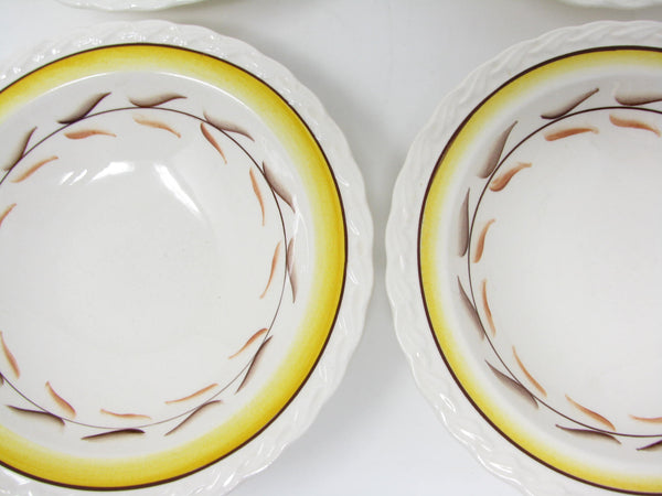 Vintage Metlox Vernon Kilns Arcadia Small Bowls - 6 Pieces