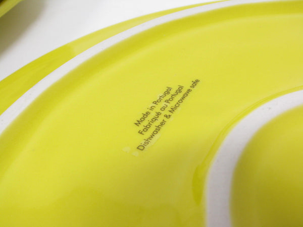 Anthropologie Romina Yellow Dinner Plates Made in Portugal - 6 Pieces