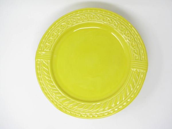 Anthropologie Romina Yellow Dinner Plates Made in Portugal - 6 Pieces