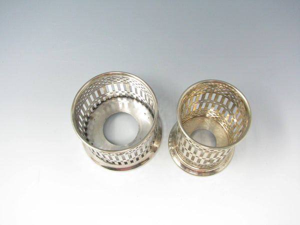 Antique Apollo EPNS Bernard Rice's Sons Silver Plated Sleeves / Glass Holders - 2 Pieces