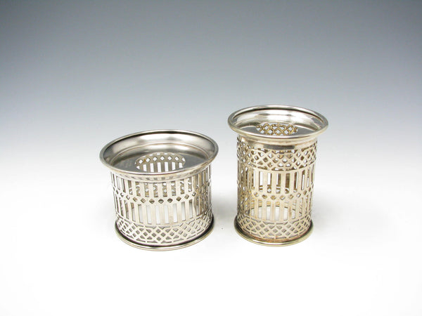 Antique Apollo EPNS Bernard Rice's Sons Silver Plated Sleeves / Glass Holders - 2 Pieces