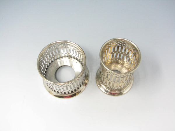Antique Apollo EPNS Bernard Rice's Sons Silver Plated Sleeves / Glass Holders - 2 Pieces
