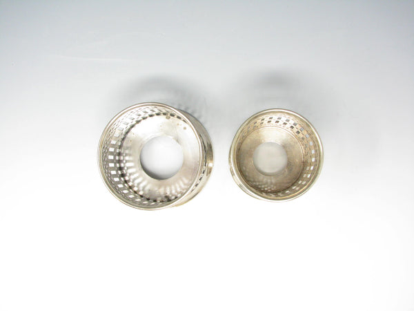 Antique Apollo EPNS Bernard Rice's Sons Silver Plated Sleeves / Glass Holders - 2 Pieces