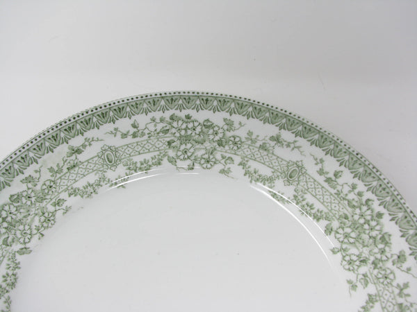 edgebrookhouse Antique Colonial Pottery Stoke on Trent Blenheim Green Dinner Plates - 10 Pieces