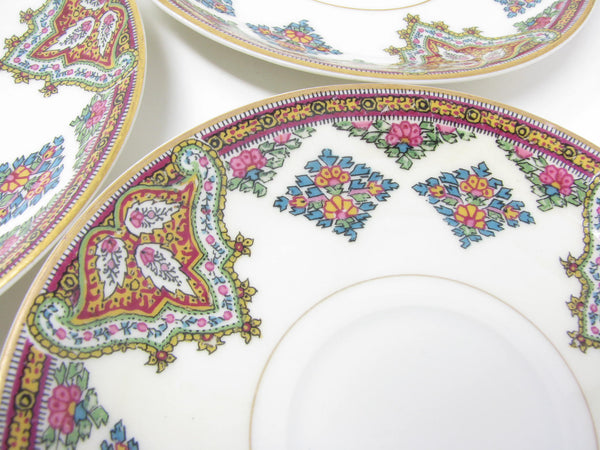 Antique Haviland Limoges France Cashmere Porcelain Cups and Saucers with Gold Trim - 16 Pieces