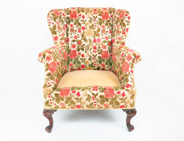 edgebrookhouse Antique Late 19th Century French Rococo Style Wingback Bergere