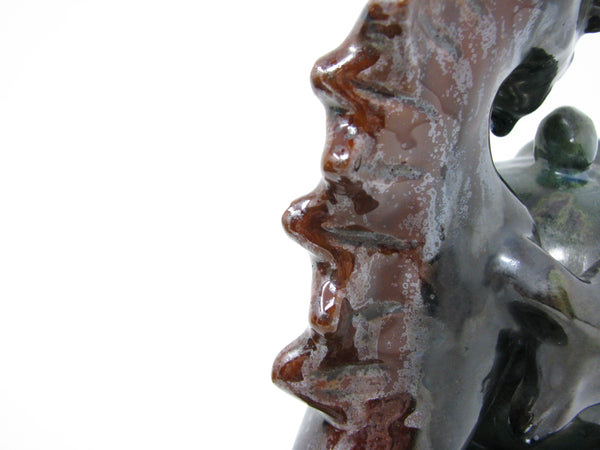 Antique Wiener Werkstatte Vienna Austria Style Pottery Seahorse Bookends - a Pair