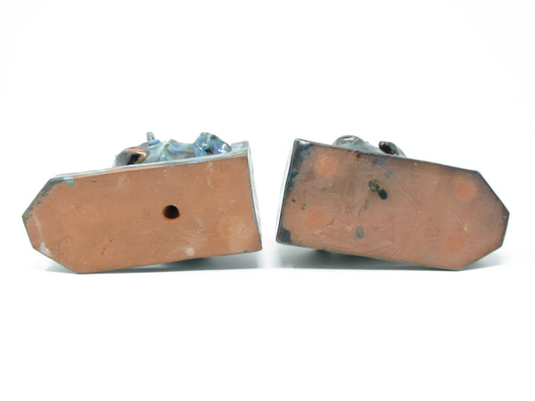 Antique Wiener Werkstatte Vienna Austria Style Pottery Seahorse Bookends - a Pair