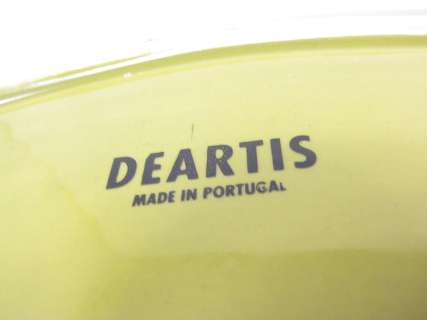 edgebrookhouse - Deartis Portugal Pottery Serving Bowls in Green with Organic Leaf Shape - 2 Pieces