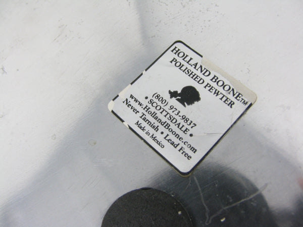 Vintage Holland Boone Scottsdale Polished Pewter Tray Featuring Rabbits