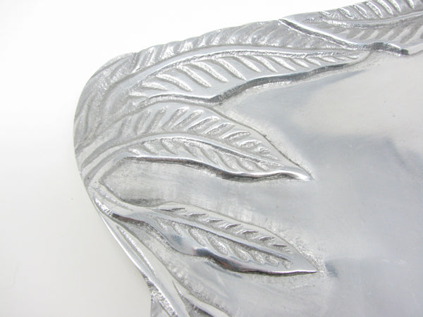 Vintage Holland Boone Scottsdale Polished Pewter Tray Featuring Rabbits