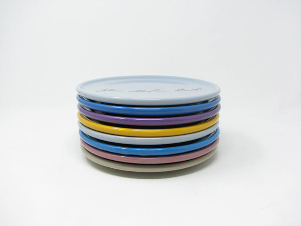 edgebrookhouse Modern Classical Music Composers Plates in Multiple Bright Colors - 8 Pieces