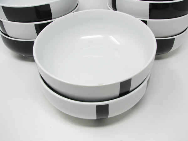 edgebrookhouse - Modern DKNY Urban Graffiti Black White Bowls by Lenox - 9 Pieces