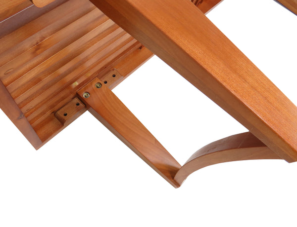 Modern George Nelson Style Slatted Teak Bench