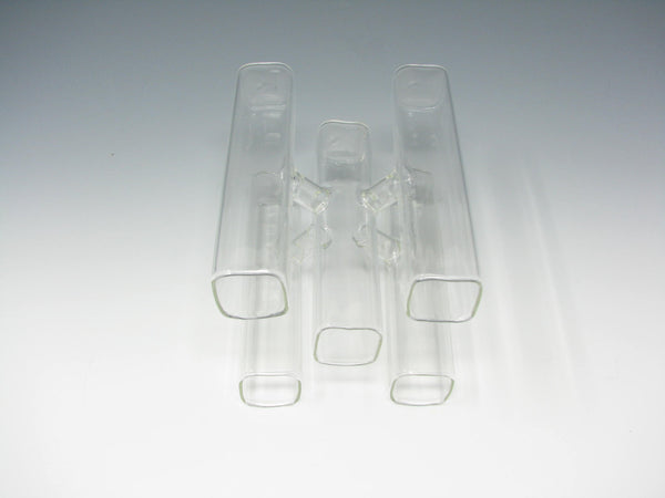 Modern Roost Ikebana Handcrafted Glass Tube Cluster Bud Vase