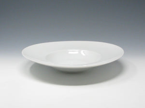 Modern Schonwald Germany White Porcelain Pasta Bowl with Organic Shape 610