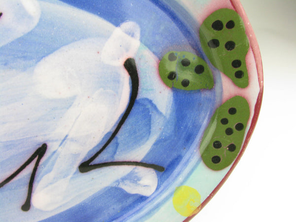 Stephen Kilborn Rabbit Studio Art Pottery Platter Made in Taos New Mexico