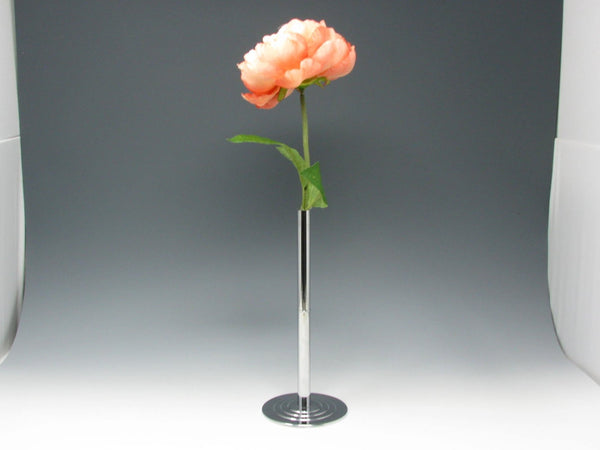 Vintage 1930s Gerth & Gerth for Chase Art Deco Tubular Chrome Bud Vase