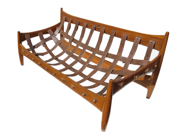 Vintage 1950s Brazilian Modern Sergio Rodrigues "Sheriff" Sofa, Lounge Chair & Ottoman - 3 Pieces