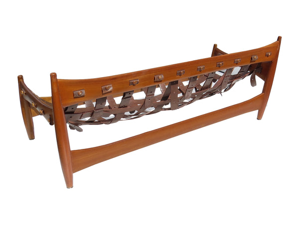 Vintage 1950s Brazilian Modern Sergio Rodrigues "Sheriff" Sofa, Lounge Chair & Ottoman - 3 Pieces