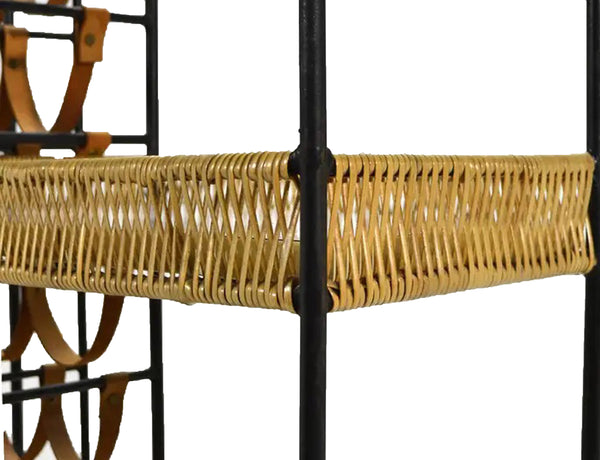 Vintage 1960s Arthur Umanoff Extra Large Wine Rack with Shelving